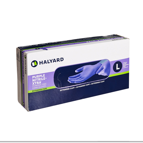 halyard purple nitrile gloves