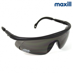 Protective Eyewear Goggle with Adjustable Arms & Black Lenses X 2 Pieces