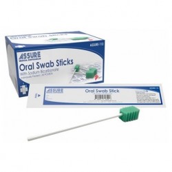 Assure Oral Swab Stick with Sodium Bicarbonate, 50pcs/box