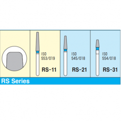 MANI Diamond Bur Round Shoulder RS-21(5pcs/pack)