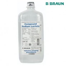 B.Braun Hartmanns Solution, Compound Sodium Lactate, 1000ml, Per Bottle