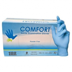 Comfort Nitrile Examination Gloves Powder-Free, 4.0gm (10boxes/Carton)