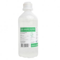 Euro-Med 0.9% Sodium Chloride Intravenous Solution, 500ml, Per Bottle