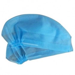 Disposable Surgeon's Cap Elastic, Tie On, Blue (100pcs/pkt, 10pkts/carton)