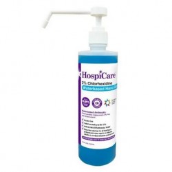 Hospicare 2% Chlorhexidine Waterbased Handrub, 500ml, Per Bottle