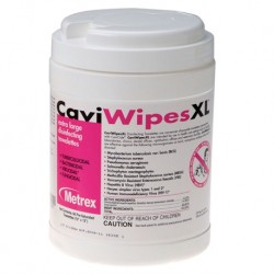 CaviWipes, XL,Disinfectant Wipes, 9'' x 12''(Canister of 65 sheets) 