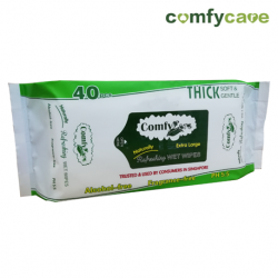 ComfyCare Wet Wipes, Extra Large, 20cm x 30cm, 12packets/carton