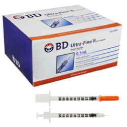 BD Ultra-Fine Insulin Syringe, 0.5ml 