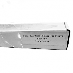Plastic Low Speed Handpiece Sleeves, 1-1/2'' x 8'' (500pcs/box)