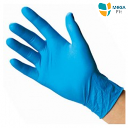 Mega Fit Disposable Nitrile Glove, Powder Free, Blue, 100pcs/box X 10