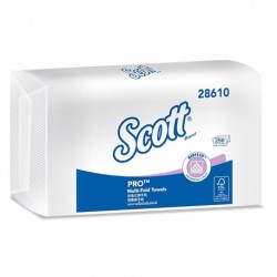 Scott M-Fold 28610 Full Wrap Paper Towel (250'sh/pkt, 16pkts/carton)