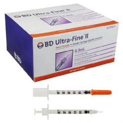BD Ultra-Fine Insulin Syringe, 0.3ml (10pcs/bag, 100pcs/box)