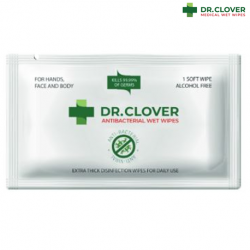 Dr. Clover Antibacterial Wet Wipes Suitable for Surface and Skin, 100pcs/pack