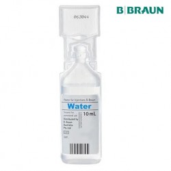 B Braun Water For Injection, 10ml, Per Bottle