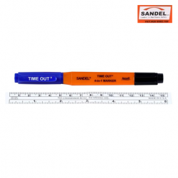 Sandel 4-in-1 Marker with Flexible Ruler, 25pcs/box
